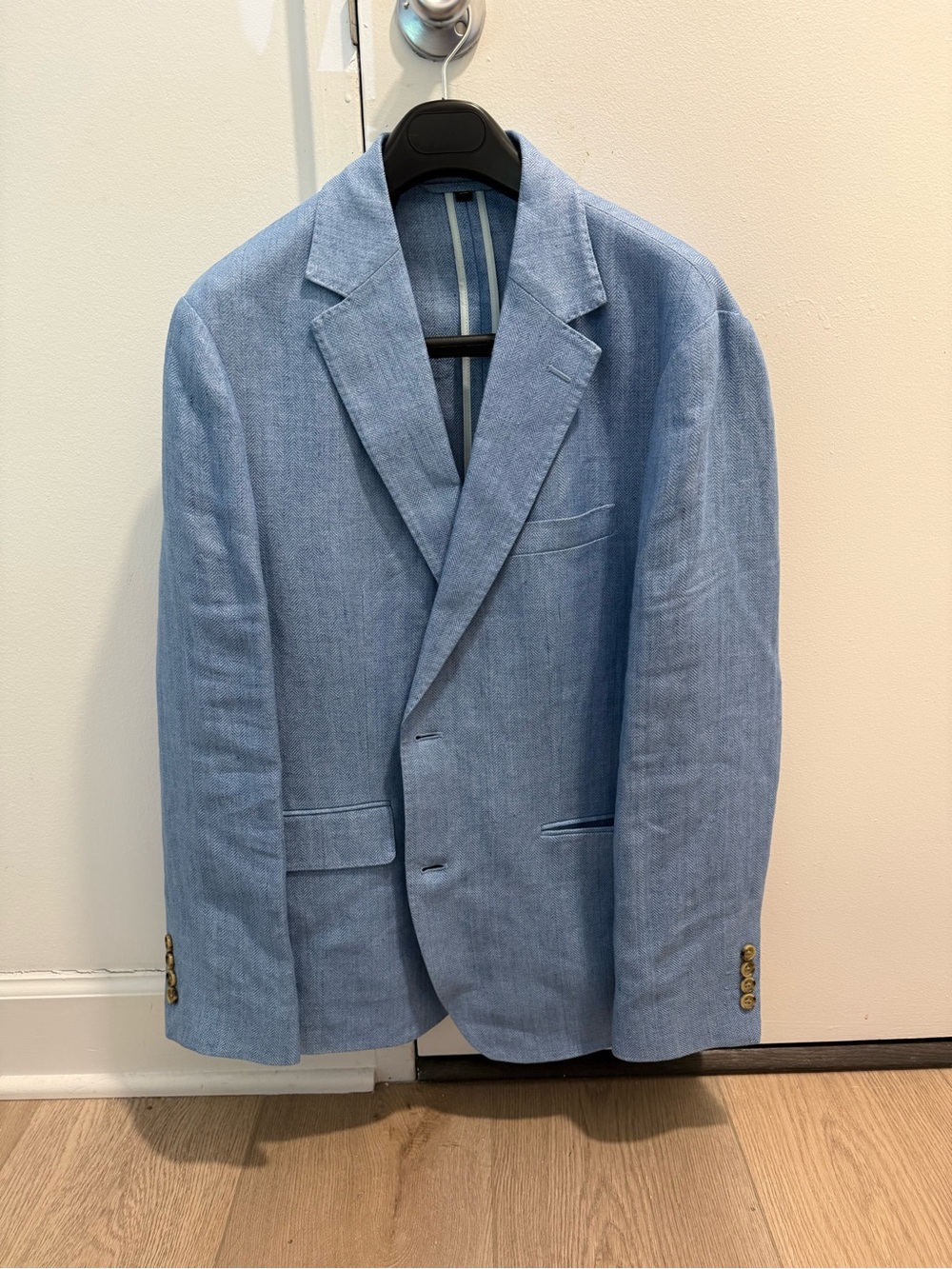 Bonobos Light Blue Linen Blend Blazer